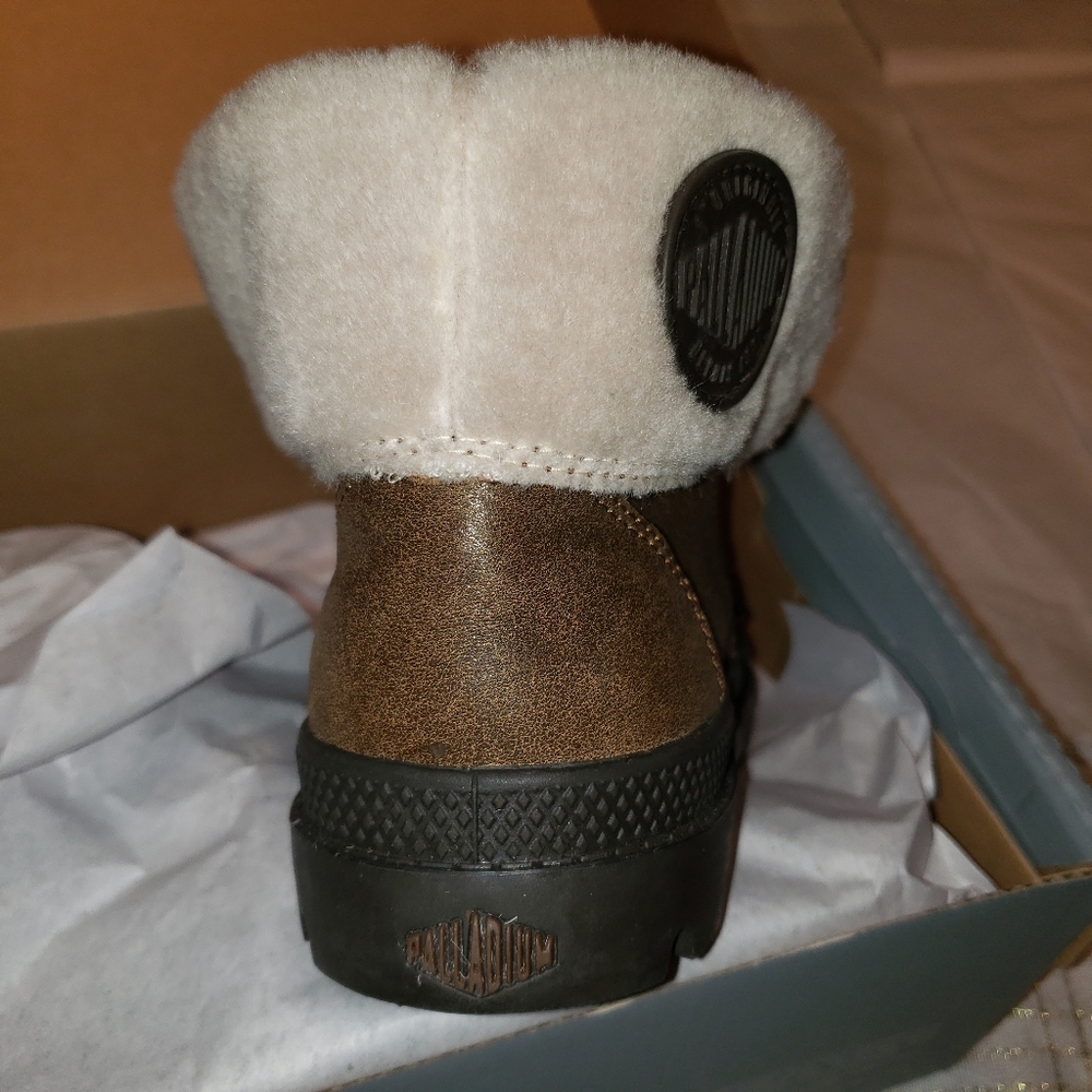 Palladium New CHILDREN's 2 ZIP Leather PILOT Cuffed KIDS Boots UNISEX NIB 🎉HP - Picture 6 of 16